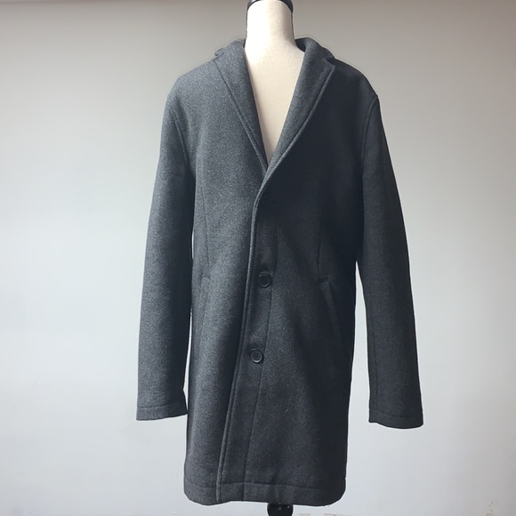 Topman Wool Long Coat Small